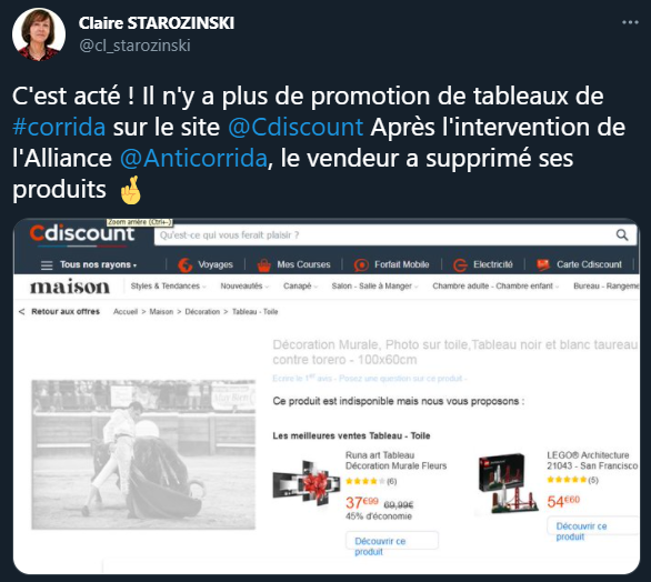 2021-08-01 protection animale cdiscount tableau corrida.png