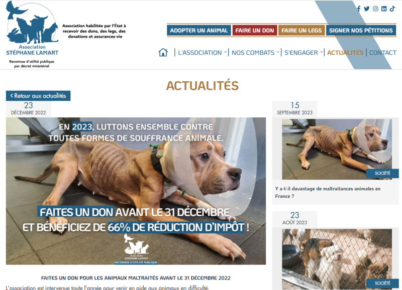 Fichier:2023-11-09 stephane lamart don souffrance animale.png